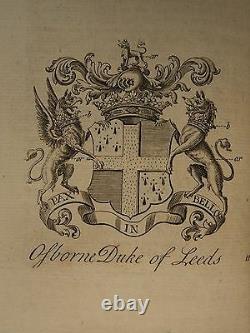 1779 Arthur Collins Pairie D'angleterre Heraldry Coat Of Arms De Illustrated Set