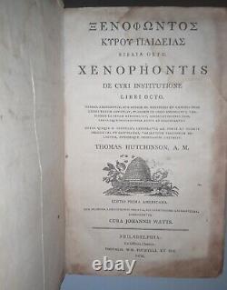 1806 Xenophontis De Cyri Institutione Libri Octo (Première édition)