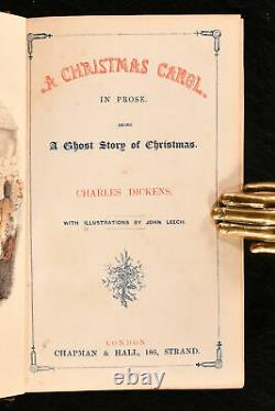 1843-5 2vol In1 A Christmas Carol And The Chimes Charles Dickens First Edition E