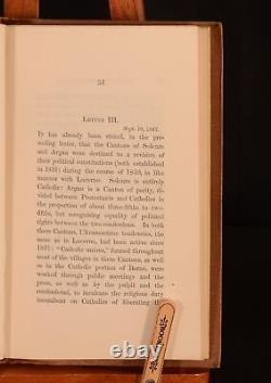 1847 Sept Lettres sur la politique en Suisse G. Grote Présentation de l'Auteur 1ère