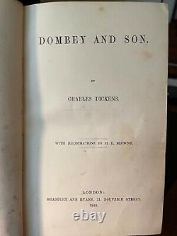 1848 Première Édition Charles Dickens Dombey And Son