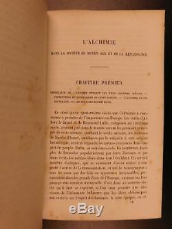 1854 1er Ed & Alchemy Alchimistes Science Hermétique Occulte Figuier Philosophie