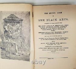1873 Livre Secret Des Arts Black Magic Alchemy Occulte Sorcellerie Rare 1ère Édition