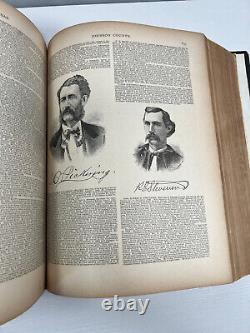 1883 1er Ed Histoire De L'état Du Kansas A. T. Andreas Livre Réparation Rare