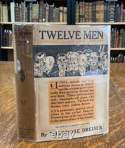 1919 Douze hommes par Theodore Dreiser Première édition avec jaquette originale