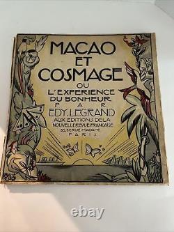 1919 Première Édition Macao Et Cosmage Edy. Legrand France Belle Rare