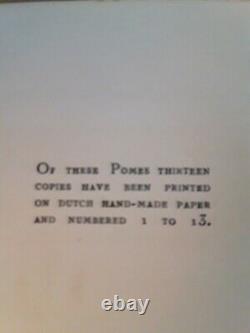 1927, Pomes Penyeach, Première édition, James Joyce