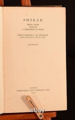 1928 Chasse par C. H. Stockley Première édition illustrée Rare