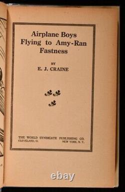 1930 Garçons de l'avion Première édition Premier tirage Couverture poussiéreuse