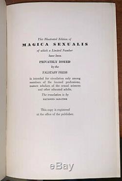 1934, 1er, Magica Sexualis, Mystic Amour De Livres Noir Arts, Occultisme, Laurent