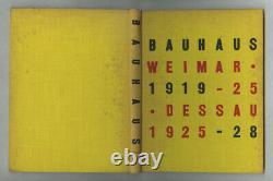 1938 Herbert Bayer + Walter Gropius Bauhaus 1919-1928 La Première Édition Du Moma Avec Dj
