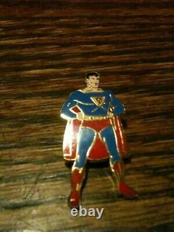 1940 Superman Émail Pin Pristine Gem Mint Action DC Comics Rare Clark Kent L@@k