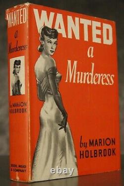 1943 Recherché Une Couverture Rigide De Murderess Marion Holbrook Avec L'insigne Rouge Dj Première Édition