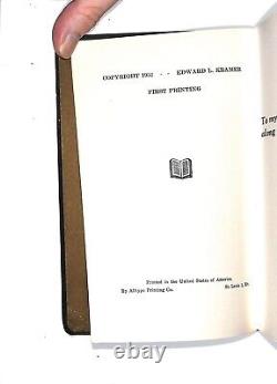 1952 Chemins vers le pouvoir Edward Kramer Première édition signée CP10