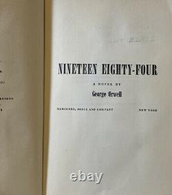1984 Dix-neuf Quatre-vingt-quatre George Orwell Première Édition Américaine