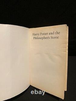 1ère Édition, 2e Imprimerie Royaume-uni Livre De Poche Harry Potter Et La Pierre Philosophale