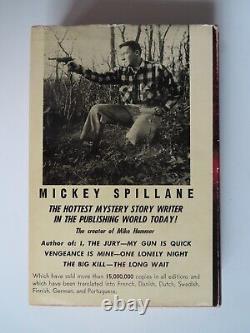 1ère Édition Kiss Me, Deadly By Mickey Spillane & Dust Jacket 1952 Mike Hammer