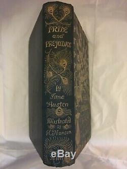 1ère Édition Pride & Prejudice, Jane Austen 1894 Hugh Thomson Peacock Édition