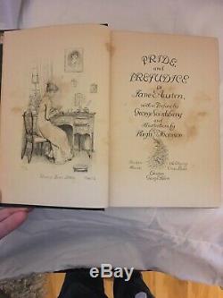 1ère Édition Pride & Prejudice, Jane Austen 1894 Hugh Thomson Peacock Édition