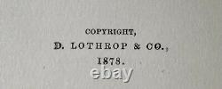 1re Édition Annie Moore & Laura D. Nichols Overhead D. Lathrop Co. 1878