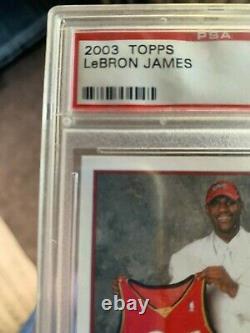 2003-2004 Topps Psa 9 Mint Lebron James Rookie Rc #221