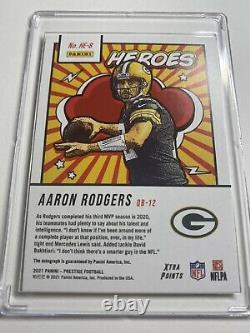 2021 Prestige Heroes Aaron Rodgers Autoextrêmement Rare 1/1 Sur Ebay #3/3