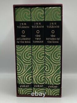3v Folio Society Le Seigneur Des Anneaux Jrr Tolkien Collectors Edition Limitée