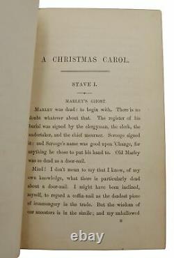 A Christmas Carol Charles Dickens Première Édition Anglaise 1er Numéro 1843