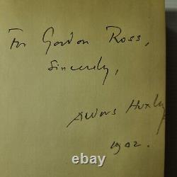 Aldous Huxley L'art De Voir Signé 1942 Première Édition Mint Vtg