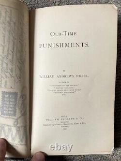 Anciennes Peines William Andrews 1890 Première Édition