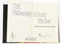 Andy Warhol Première Édition Signée 'La Philosophie d'Andy Warhol'