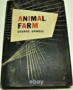 Animal Farm De George Orwell Première Édition Américaine Ainsi Déclaré Sur La Page De Copyright