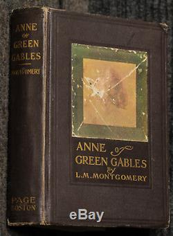 Anne Of Green Gables Peu Fréquent Brown Tissu 1st Impression, 1ère Édition 1908