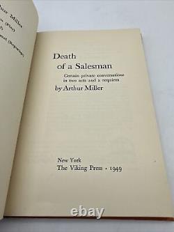 Arthur Miller Mort d'un commis voyageur 1949 PREMIÈRE ÉDITION Viking Press Pièce Reliée