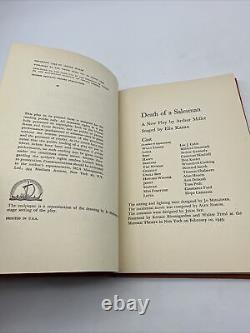 Arthur Miller Mort d'un commis voyageur 1949 PREMIÈRE ÉDITION Viking Press Pièce Reliée