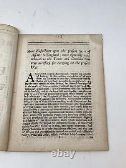 BREVE RÉFLEXION SUR L'ÉTAT ACTUEL DES AFFAIRES EN ANGLETERRE PLUS 1ère édition 1691