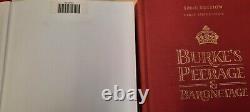 Burke's Peerage & Baronetage 106e Édition Première Impression 1999 Série De 2 Volumes
