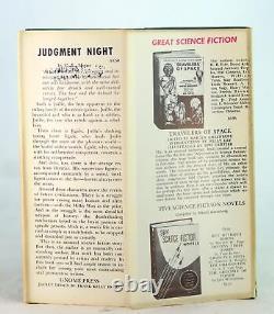 C L Moore Première Édition 1952 Jugement Night Couverture Rigide Gnome Press Sci-fi Hc Avec Dj