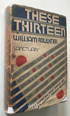 Ces Treize, William Faulkner 1931 Première Édition avec Jaquette Originale