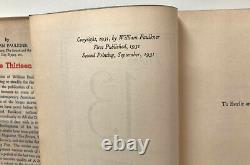 Ces Treize, William Faulkner 1931 Première Édition avec Jaquette Originale