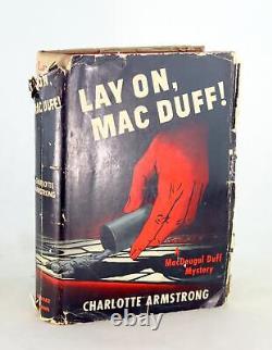 Charlotte Armstrong 1ère Édition 1942 Mise Sur Mac Duff Couverture Rigide Avec Cache-camisole