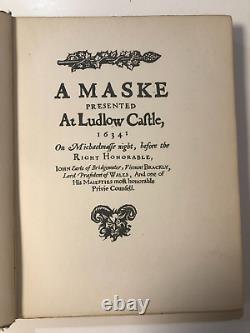 Comus De John Milton. Illustré Par Arthur Rackham. Première Édition Hb 1920