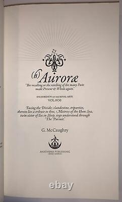 Deluxe Limited First Ed, (h)auroræ, Par G. Mccaughry, Occult, Anathema Publishing