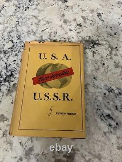 Deux Mondes USA-URSS par Stephen Nenoff HC, 1946 première édition signée