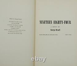 Dix-neuf Quatre-vingt-quatorze George Orwell Première Édition 1949 1ère Édition Américaine 1984