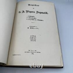 'Dogmatique chrétienne de Franz Pieper, première édition de 1924, traduction allemande luthérienne'