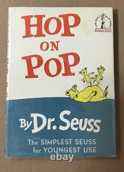 Dr. Seuss Hop On Pop Première Édition Avec Veste À Poussière