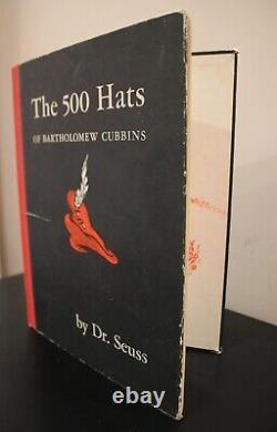 Dr. Seuss Signé'les 500 Chapeaux De Bartholomew Cubbins' 1938 1ère Édition Jsa
