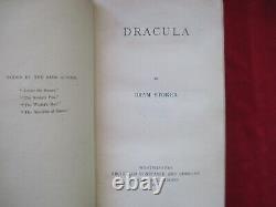 Dracula Signé Par Bram Stoker À Frank A. Munsey Première Édition -1897