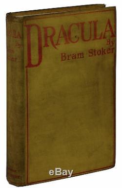 Dracula Stoker Bram Première Édition 1897 1er Archibald Constable